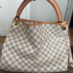 Louis Vuitton Beige and Tan Checkered Artsy MM